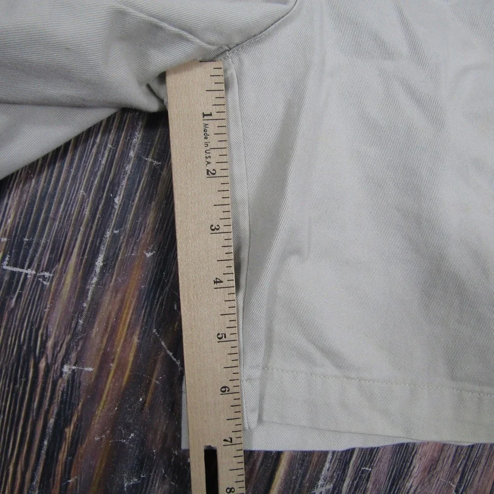 Tommy Hilfiger‎ Mens 33 Beige Pleated Chino Shorts 7 Inch Summer Casual Comfort